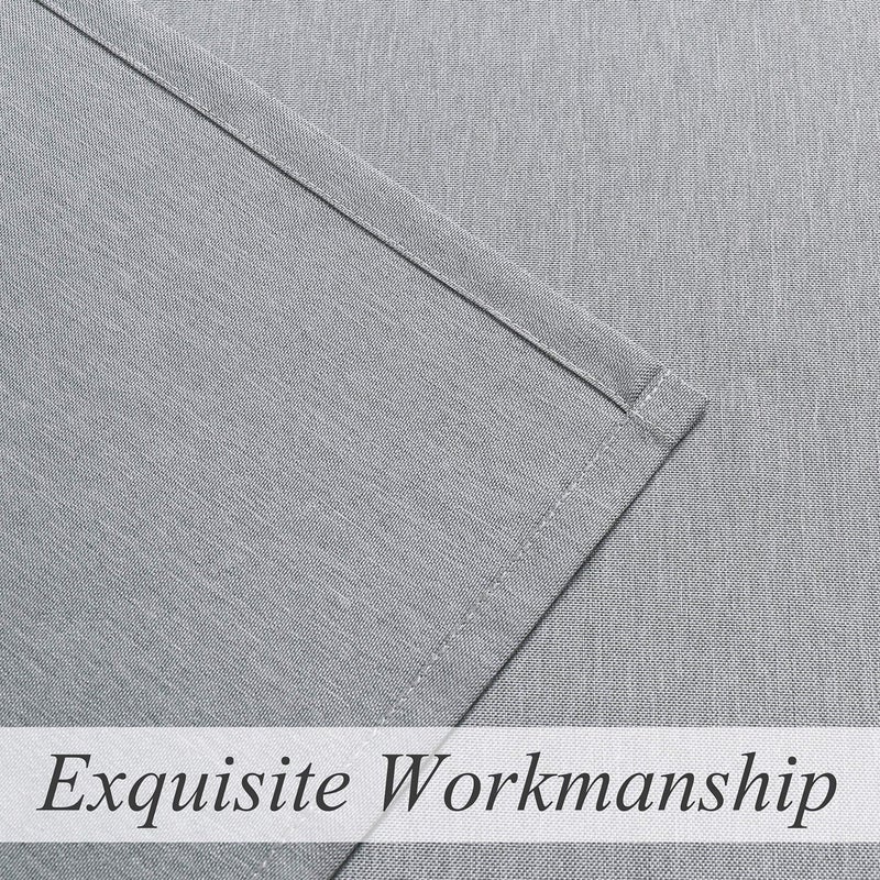 WEST LAKE Grey Color Block Shower Curtain, Water Resisitant Washable Polyester Fabric DÃ©cor, Colorblock Bathroom Curtain Grommet Top, 70''x72'',NO Hook,Gray and Off White - Image 5